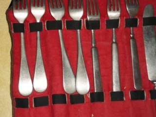   knife fork knive case old alaska cccc silver ak butter knife table