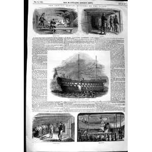  1846 WARRIOR SHIP CONVICT HULK WOOLWICH PRISONERS