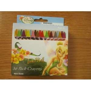   Disney Fairies Tinker Bell 36 Pack Crayons Non toxic: Office Products