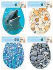 bathroom toilet seat adhesive covers dolphin pebbles mosaic tiles or 