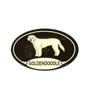  Euro Style Oval Dog Decal Goldendoodle