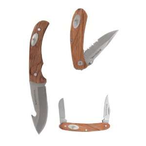  Winchester 31 001466 Wood Handle Knife Set, 3 Piece