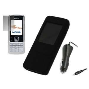  iTALKonline STARTER Pack For Nokia 6300   Black Silicone 