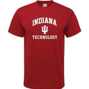 Indiana Hoosiers Cardinal Red Technology Arch T Shirt:  