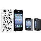   Nest Interwove Line Hard Case Cover+PRIVACY FILTER for iPhone 4 4G 4S