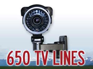 650 TV CCTV Camera Infrared IR Black Bullet Varifocal  