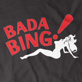 BADA BING T shirt Sopranos Mafia Strip Club jersey NEW  