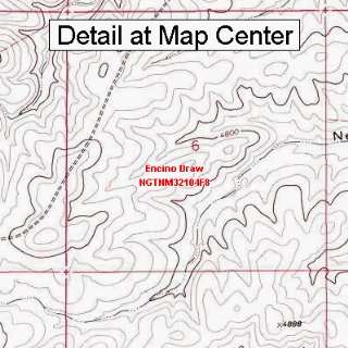 USGS Topographic Quadrangle Map   Encino Draw, New Mexico (Folded 