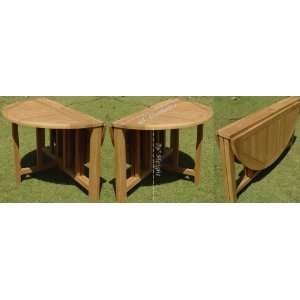  Grade A Teak Wood 48 Round Butterfly Dining Table Patio 
