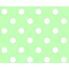 SheetWorld Fitted Basket Sheet   Pastel Green Polka Dots Woven   13 x 