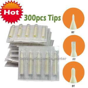 300pcs Disposable Tattoo Tips Nozzle R/F/D Supply Ink  