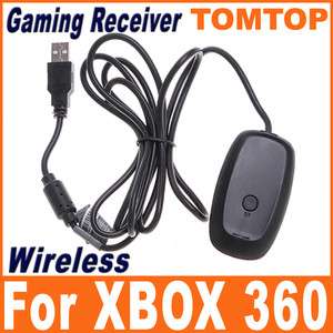 Black PC Wireless Gaming Receiver For XBOX 360 F1201B  