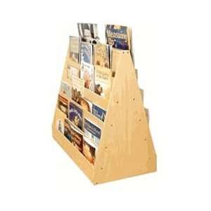 Sided Mobile Book Display Stand   30 in.H x 19 in.D x 36 in.W   ELR 