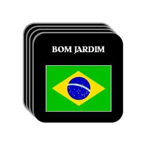  Brazil   BOM JARDIM Set of 4 Mini Mousepad Coasters 