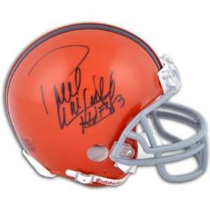 Paul Warfield Cleveland Browns Autographed Mini Helmet with Hall of 