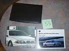 03 bmw 5 series owners manual with leather case 525 530