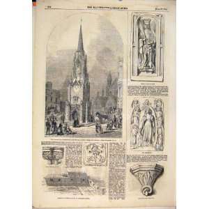  Wellington Clock Tower London Bridge Saint Statue 1854 