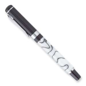  Black and Marble Oyster Roller Ball Pen
