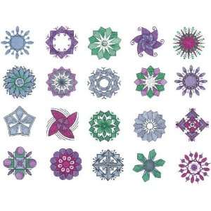  Brother PES Embroidery Machine Card QUILTERS SNOWFLAKES 