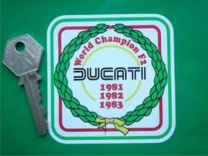 DUCATI PANTAH F2 World Champ GARLAND 1981 2 3 sticker  