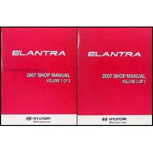   Hyundai Elantra Repair Shop Manual 2 Volume Set Original: Hyundai