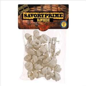  Savory Prime 20102 Mini Rawhide Bone for Dog (20 Pack 
