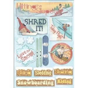  Winter Sports Stickers, Hitting The Slopes