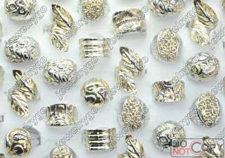 Wholesale bulk lot 20Assorted gold&silver p Rings free  