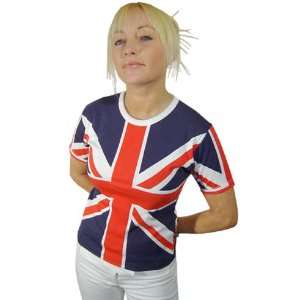  Flag Great Britain Jrs half sleeve shirt Large 34/36 Toys & Games