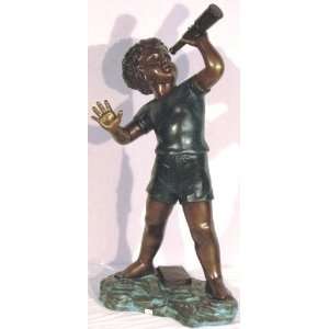   Galleries SRB49159 Boy with Telescope Bronze
