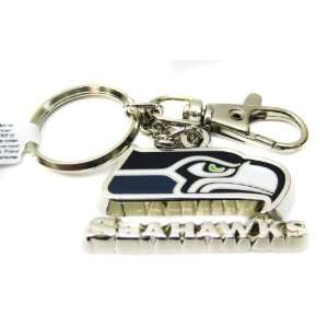  Silver Metal Seattle Seahawks Keychain