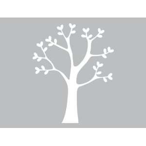  4ft White Classic Tree Wall Decal