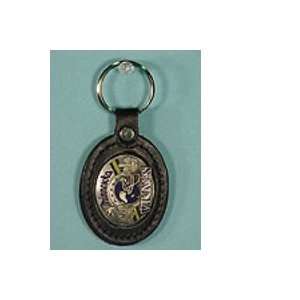 NFL Vikings Leather Key ring:  Sports & Outdoors