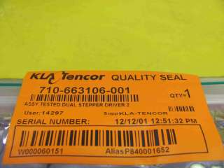 KLA Tencor 710 663106 001 Dual Stepper Driver 2 New  