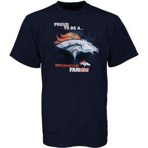    Denver Broncos Navy Blue Game Film T shirt: Sports & Outdoors