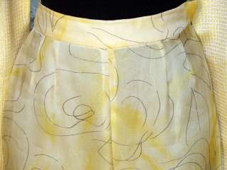 Armani Black Label Womens Yellow Pant Suit 4/2  