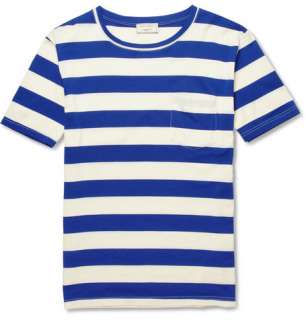  Clothing  T shirts  Crew necks  Striped Cotton T 