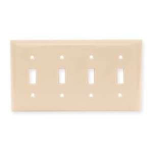   DEVICE KELLEMS NP4I Wall Plate,Switch,4Gang,Ivory