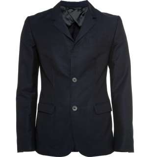   Blazers  Single breasted  Unstructured Cotton Blend Suit Jacket