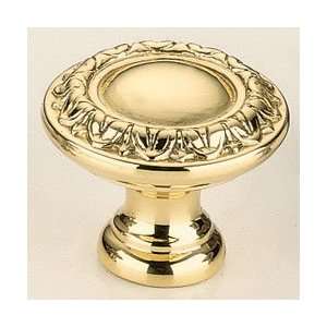  Omnia 7436/253 Ornate 1 Knob   Polished Brass