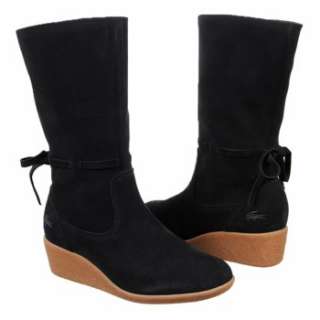 Womens Lacoste Vermont Black Suede Shoes 