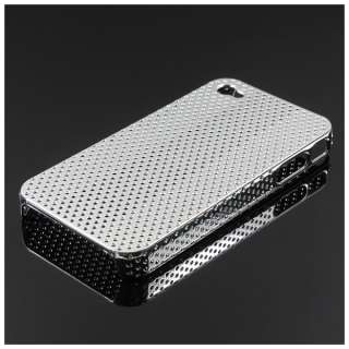 iPhone 4 4G Tasche Case Schale Hülle Cover Etui Chrom  