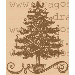  Small christmas tree wood mounted: Arts, Crafts & Sewing