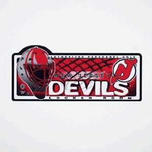  NHL New Jersey Devils Locker Room Sign