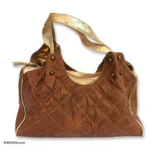  Leather handbag, Caramel Success