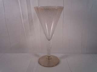 DOROTHY THORPE GOLD FLECK CLARET WINE GLASS 6X 3  