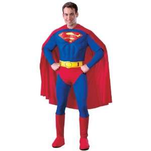   By Rubies Costumes Superman Deluxe Adult Costume / Red   Size Medium