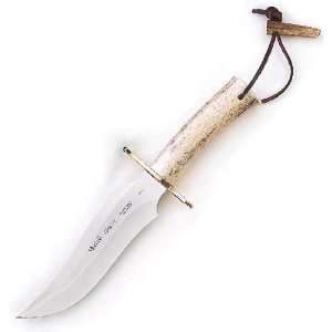 Muela Apache Fixed Blade Hunting Knife 12.5 Inch, Stage Brass Guard 