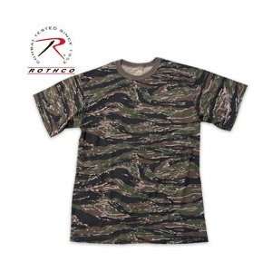  Tiger Stripe Camo Short Sleeve Shirt 2XL: Sports 