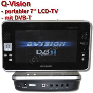 TRAGBARER LCD TV 17,8cm/7 m. DVB T +USB +FERNBEDIENUNG 4260106040102 